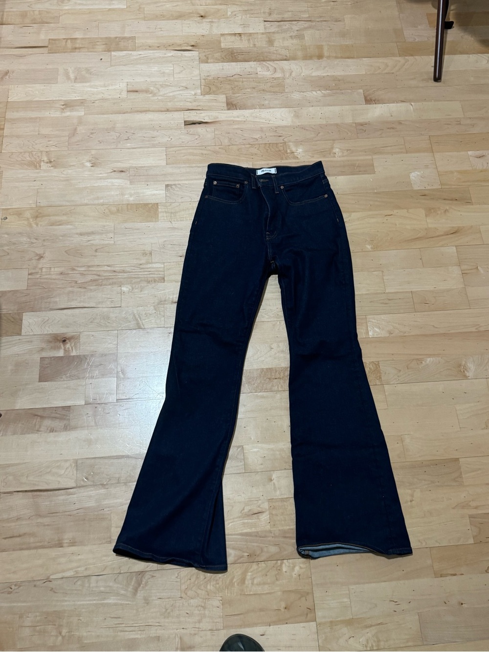 Madewell Dark Blue Flare Jeans - Picture 5 of 12